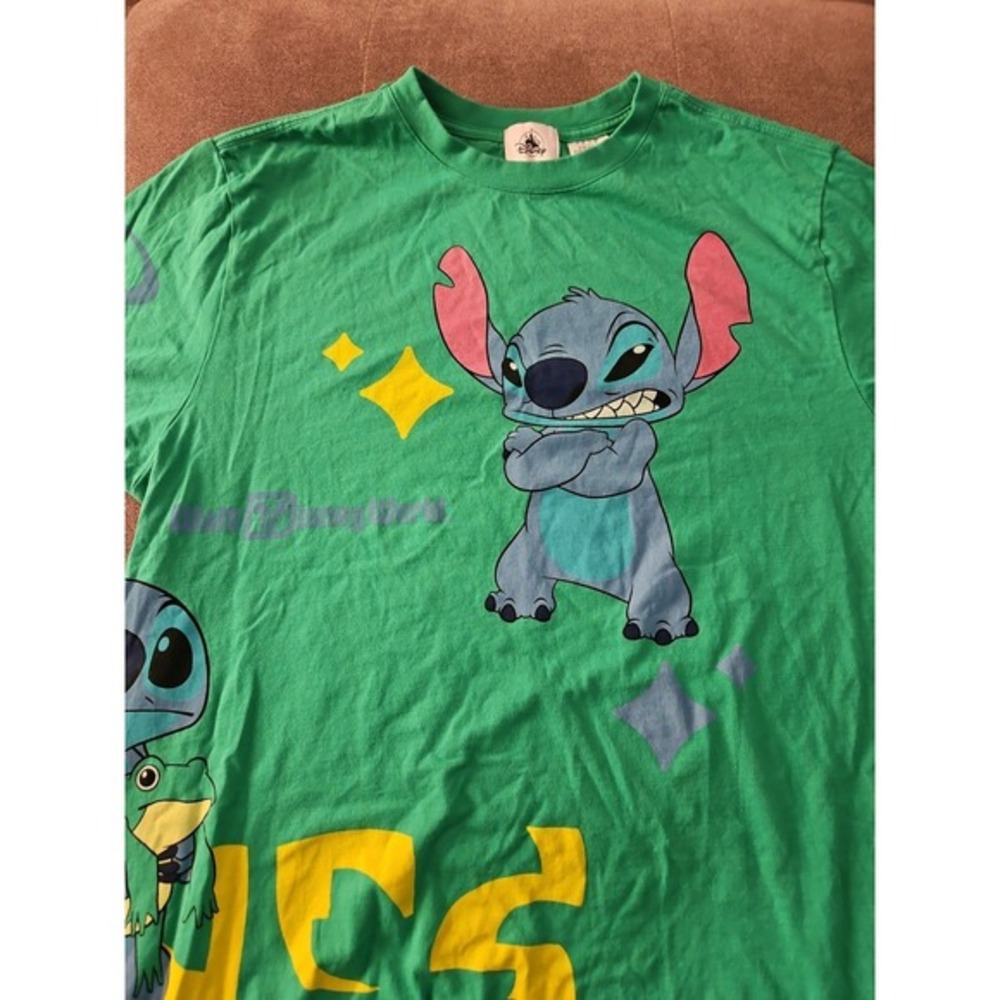 Disney Parks Stitch Green T-Shirt for Unisex Size Large - Picture 6 of 12